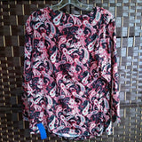 Jenni & Ma,Rd Blk Wht,L,Print Scoop Paisley