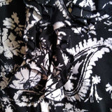 Style & Co,Black Wht ,2XL,Ruffle Pailsey