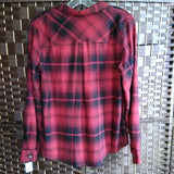 MAURICES,Red/Bl,Small,Plaid Flannel