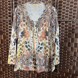 Emerald,Browns ,L,V Stud Print