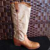 Frye,Tan,8,Tall Fashion Boots