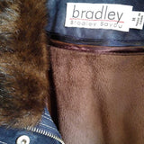 Bradley Bayou,Navy ,M,Leather Faux Collar
