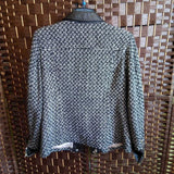 Bradley Bayou,Blk Wht ,M,Tweed w Leather