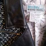 Bradley Bayou,Blk Wht ,M,Tweed w Leather