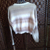 No Boundarys,Brn Cream ,2XL,Stripe Sweater