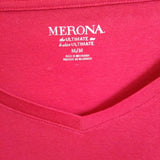 MERONA,Red ,M,Lng Slv T