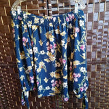 Active USA,Navy ,L,Floral off Shldr