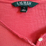 Ralph Lauren,Salmon ,XL,Button Sweater