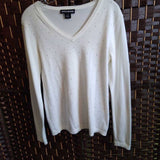 DKNY Jeans,Cream ,M,V Stone Sweater