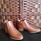 Croft & Barrow,Brown ,9.5,Ankle Bootie