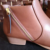 Croft & Barrow,Brown ,9.5,Ankle Bootie