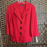 Notations,Red,Small,Jersey Knot Jacket