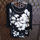 Vanilla Sugar,Blk Wht,M,Flowers