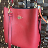Coach,Red, Bucket Bag
