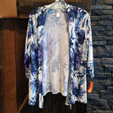 Chicos,White+,2,Floral Cardigan
