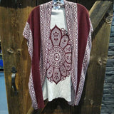 Indigo,Wine Tan ,M,Sweater Cardi