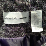 Alfred Dunner,Purple,10,Chain Collar Jacket