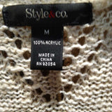 Style &Co,Tan,M,Duster