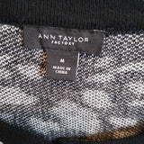 Ann Taylor,Bl/Wh,Medium,Cardigan