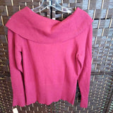 White House Black Market,Red ,M,Off Shldr SWeater
