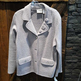 Alfred Dunner,Grey,Large,Wool Coat