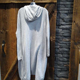 LONDON KAYE,Gray,Large,Long Cardigan