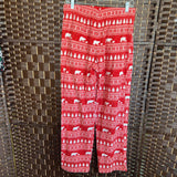 WONDERSHOP,Red/Wh,Medium,Mens Fleece Pants