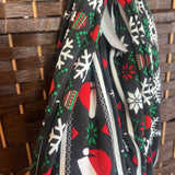 Black+, Santa/Snowflake Infinity Scarf