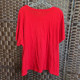 Old Navy,Red ,3Xl,Peace Love Joy T