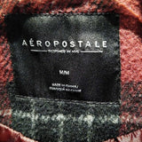 Mar/Bl,Medium,Plaid Pea Coat