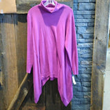 Chicos,Magenta,2,Turtleneck Sweater