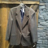 Sag Harbor,Taupe+,8,Plaid Blazer