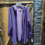 Active Life,Purple,Large,Hooded Cardigan