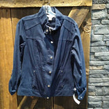 Christopher & Banks,Navy,Medium,Jacket