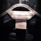Christopher & Banks,Navy,Medium,Jacket