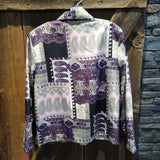 Kensington Square,Plum Blk ,S,Blazer