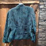 Teal/Black,XL,Button Down Jacket