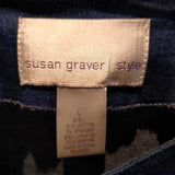 Susan Graver,Blue Jean Embroidery,L,Jacket