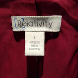Relativity,Pinl,L,Button Coat