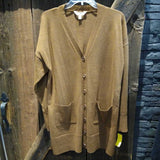 Time & Tru,Brown,Large,Cardigan