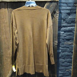 Time & Tru,Brown,Large,Cardigan