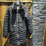 DKNY,Blk/Fur Trim,L,Coat w/Hood