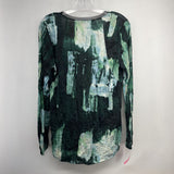 SIMPLY VERA,GREEN,M,LONG SLEEVE PRINTED